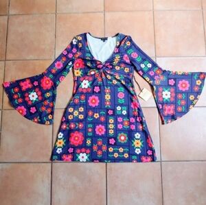 NWT Smak Parlour 60s style flower power dress